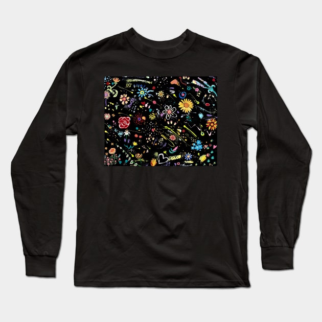 Crazy universe Long Sleeve T-Shirt by MagaliModoux